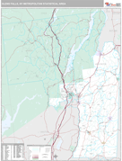 Glens Falls Metro Area Digital Map Premium Style